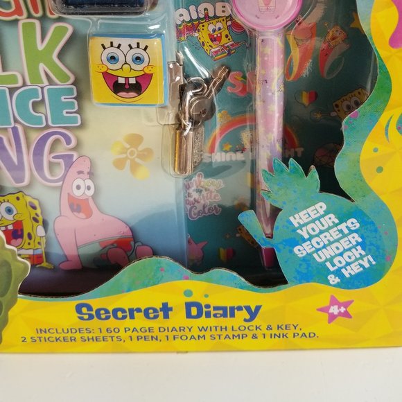 SpongeBob SquarePants Secret Diary Set - New in Box - Picture 14 of 15